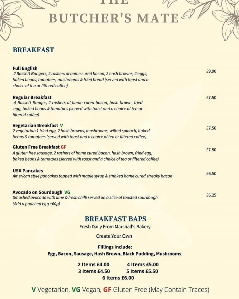Menu The Butchers Mate-3
